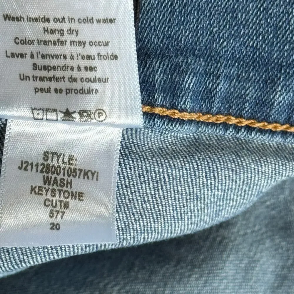 Veronica Beard Sheridan Exaggerated Flare High Rise Jeans Keystone Blue Size‎ 20 - Picture 11 of 13